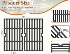 Grill Replacement Parts for Oklahoma Joe’S Longhorn Combo 3 Burner Charcoal/Gas