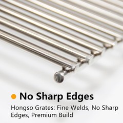 Durable Stainless Steel Grill Grates for Nexgrill 4 & 5 Burner Models – 17×13.25
