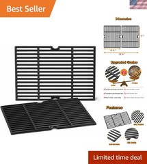 Enhance Grill Flavor: Cast Iron Grates Replacement for Nexgrill & Charbroil