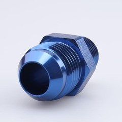 Male 3/8″ NPT to -10 AN Flare Adapter 10AN to 3/8 NPT flare to NPT blue