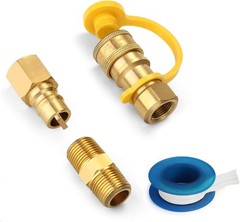 Safe and Universal Natural Gas Quick Connect Fittings – Solid Brass Construction