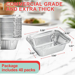 40 Packs 62007 Grill Grease Tray Liners for Napoleon Grill Accessories Prestige
