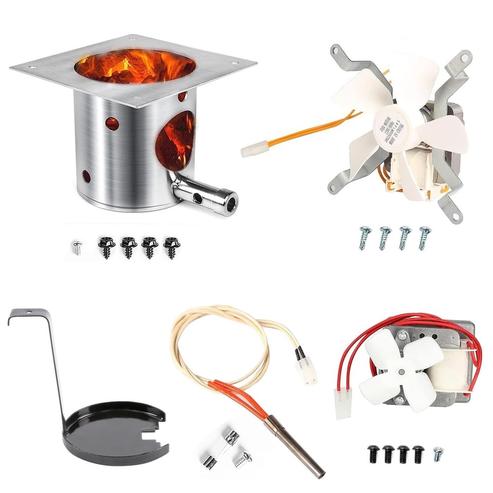 QuliMetal SUS304 Fire Burn Pot and Hot Rod Ignitor Kit, Induction Fan, 2.0 RP…