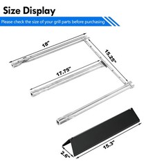 Spirit E-310 Replacement Parts 7636 Flavorizer Bars 69797 Burners for Weber S…