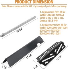 Grill Replacement Parts for Weber GS4 Genesis II E-410, S-410, Genesis II LX E-4