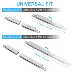 Universal Adjustable Grill Crossover Burner Tubes – 5-Pack for Gas Grills