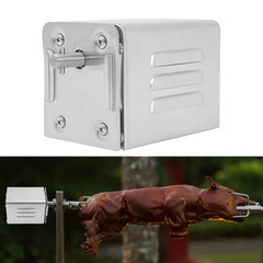 BBQ Roaster Motor, 15W Stainless Steel Spit Rotisserie Motor, 88Lbs Capacity, El