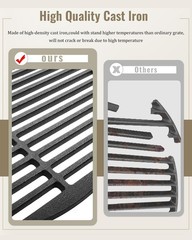 Cast Iron Grill Grates Grid Round for 22 Inch Weber Charcoal Grill,Cooking Grate