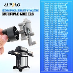 Aupoko 2 Pin Rotary Piezo Igniter & Knob, Replacement for Select Ducane Black