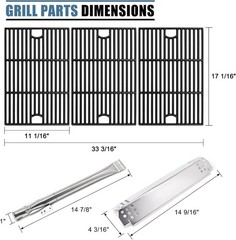 Nexgrill 720-0898 Replacement Parts Drip Pan Burners Heat Plates Grates Igniter
