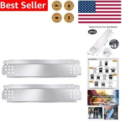 Grill Heat Plates 2-Pack Stainless Steel Replacement Flame Tamer Nexgrill 72…