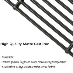 C6602D (4-Pack) 17 3/8″ Cast Iron Cooking Grates for Broil King Baron 320, 34…