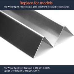 Hongso 67046 Flavorizer Bars 15.3″ for Weber Spirit E-310 300 Front Control