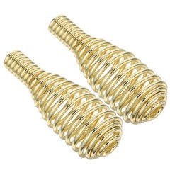 2 Pcs Stove Spring Latch Drum Shaped Springs Golden Stainless Steel Handle