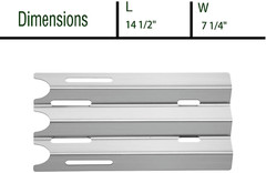 Grill Heat Plates Replacement 4Pack for Vermont Castings Jenn Air Great Outdoors