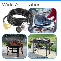 Palpitatec F271803 12Ft Propane Heater Adapter Hose Regulatorfor Heater Big