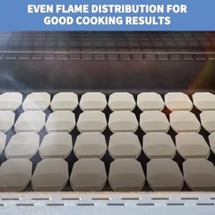 100Pcs Ceramic Briquettes Replacement for Alfresco Artisan Grill Parts