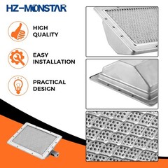 Hz-Monstar Ceramic Infrared Diy Heating Gas Burner 8.66X 6.69 220X170Mm