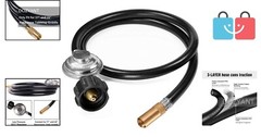 Certified 6-Foot Propane Hose for Blackstone Griddle – Connects Large Tanks