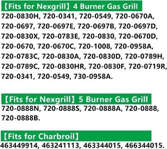 Durable Stainless Steel Grill Grates for Nexgrill 4 & 5 Burner Models – 17×13.25