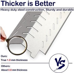 Grill Heat Plates 15″ 3-Pack Stainless Steel for Centro Charbroil Costco Thermos