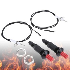 2 Pack Universal Piezo Spark Ignition Cable Push Button Igniter For Gas BBQ Oven