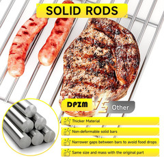 17 Inch Stainless Steel Cooking Grates for Home Depot Nexgrill 720-0830H, 720-08