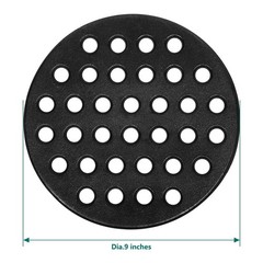 9 Inches BBQ High Heat Cast Iron Fire Grate Fits for Large Kamado Grill Green…