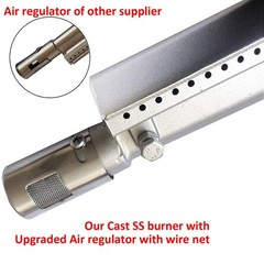 Grilljob 4Pc Heavy Duty Cast Stainless Steel Bbq Grill Burners 16 Replacement