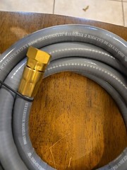 12 Feet 1/2 inch ID Natural Gas Grill Hose with Quick Connect Fittings, Natur…