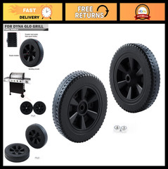 7″ Replacement Grill Wheels for Dyna Glo BBQ – Compatible with DGF493BNP, DGH474