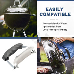 80672 Charcoal Lid Handle & Shield Kit Compatible with Weber Many Grills Cha-Rco