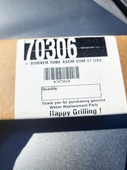 Weber 70306 Single Weber 70306 Gas Grill Main Burner One Piece