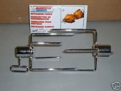 BBQ Genius fits Smaller Ducane & Weber Gas Grill Rotisserie Heavy Duty Forks