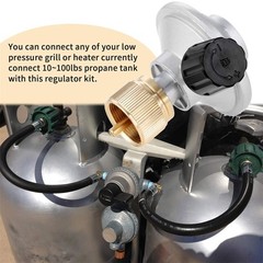 Propane LP Regulator Ajustable Flow Tool Connect 1LB Disposal Bottle Valve