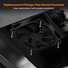 Pellet Grill Induction Fan Replacement 12V DC for Traeger D2 Pro 575/780, Ironwo