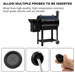 6 Pack Rubber Meat Probe Grommet Replacment Parts for Traeger Wood Pellet Grills