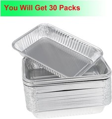 30Pack Grill Drip Pans Compatible for Weber 6415 Grills, Grease Pan Liners for W