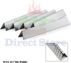 5 Pack Stainless Steel Flavorizer Bars 24.5 Inch Grill Heat Plate Replacement
