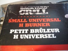New Backyard Grill Small Stainless Steel Universal H Burner Dual Control Burners