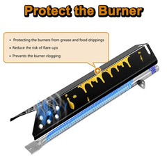 BG2824B Heat Plates Grill Replacement Parts for Expert 4 Burner Gas Grill Par…
