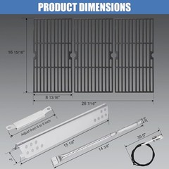 Criditpid Grill Replacement Parts for Charbroil Advantage 4 Burner 463344015, Gr