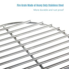 10.25″ BBQ High Heat Stainless Steel Charcoal Fire Grate Fits for Kamado Gril…