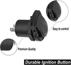 4 Outlets Igniter with Electronic Ignition Button for Charbroil Igniter Replacem