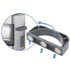 Magnetic Ice Scoop Holder for Opal Series 1 0 and 2 0 Ice Makers Grey Color
