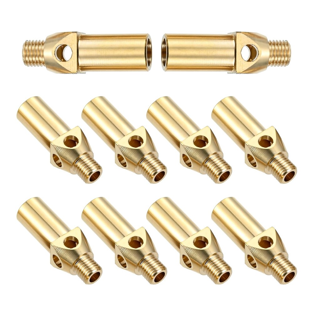 10PCS Propane Natural Gas Burner Jet, Propane Burner Brass Head Nozzle for Ca…