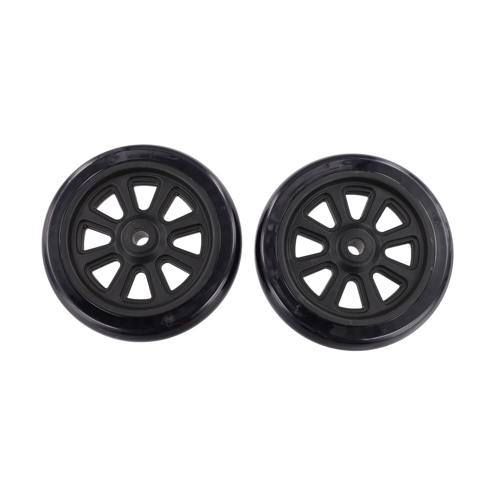 2 Black 6 Inch For BBQ Grill Wheels Replacement for Outdoor Grill Trolley Use