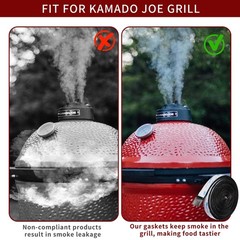 MRRCYUR Smoker Gasket Seal for Kamado Joe Big Joe Grill, 180 Inch High Temp