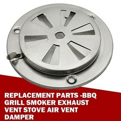 2 PCS BBQ Grill Smoker Exhaust Air Vent Damper Replacement Parts Stove USA