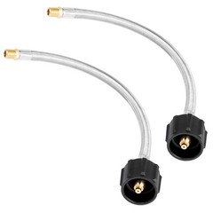 Empava 1/4 Lp Gas Hose Npt Pigtail Stainless Braided Propane Adapter 1Lb To